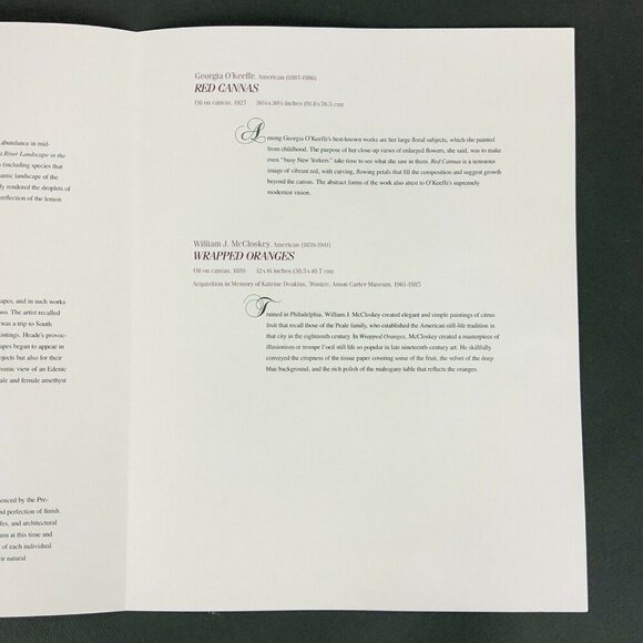 Amon Carter Museum 1988 Fruit Flowers Art Prints Portfolio 16x20 Set Of 5 - Picture 12 of 12